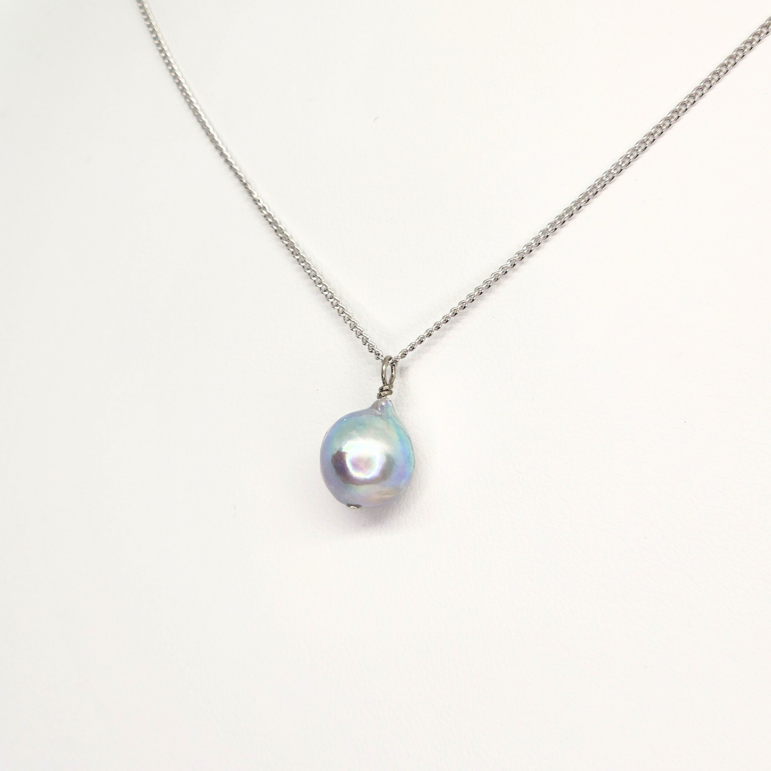 9mm一粒ペンダント シルバー