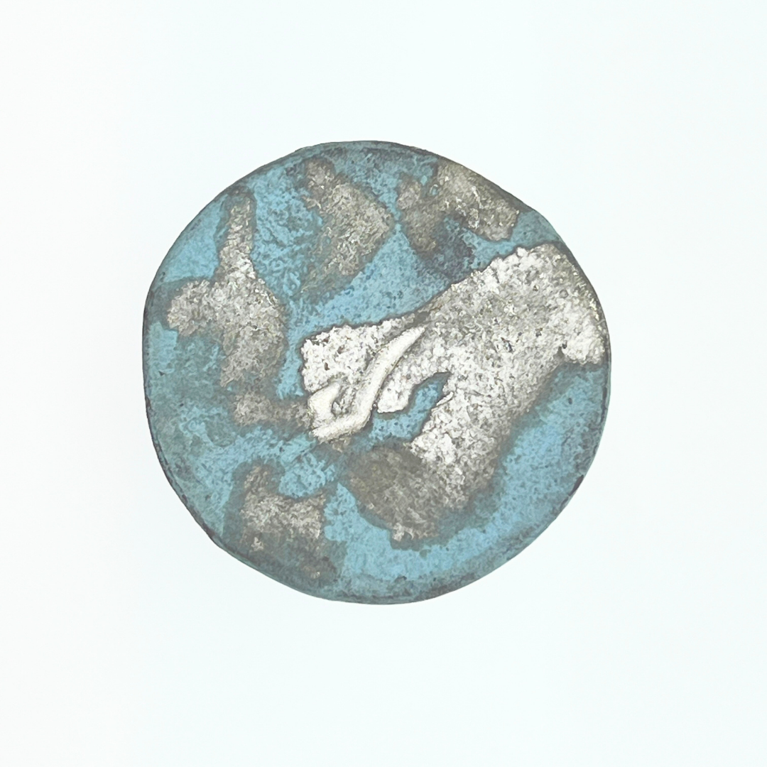 ファイアンス青銀彩高杯