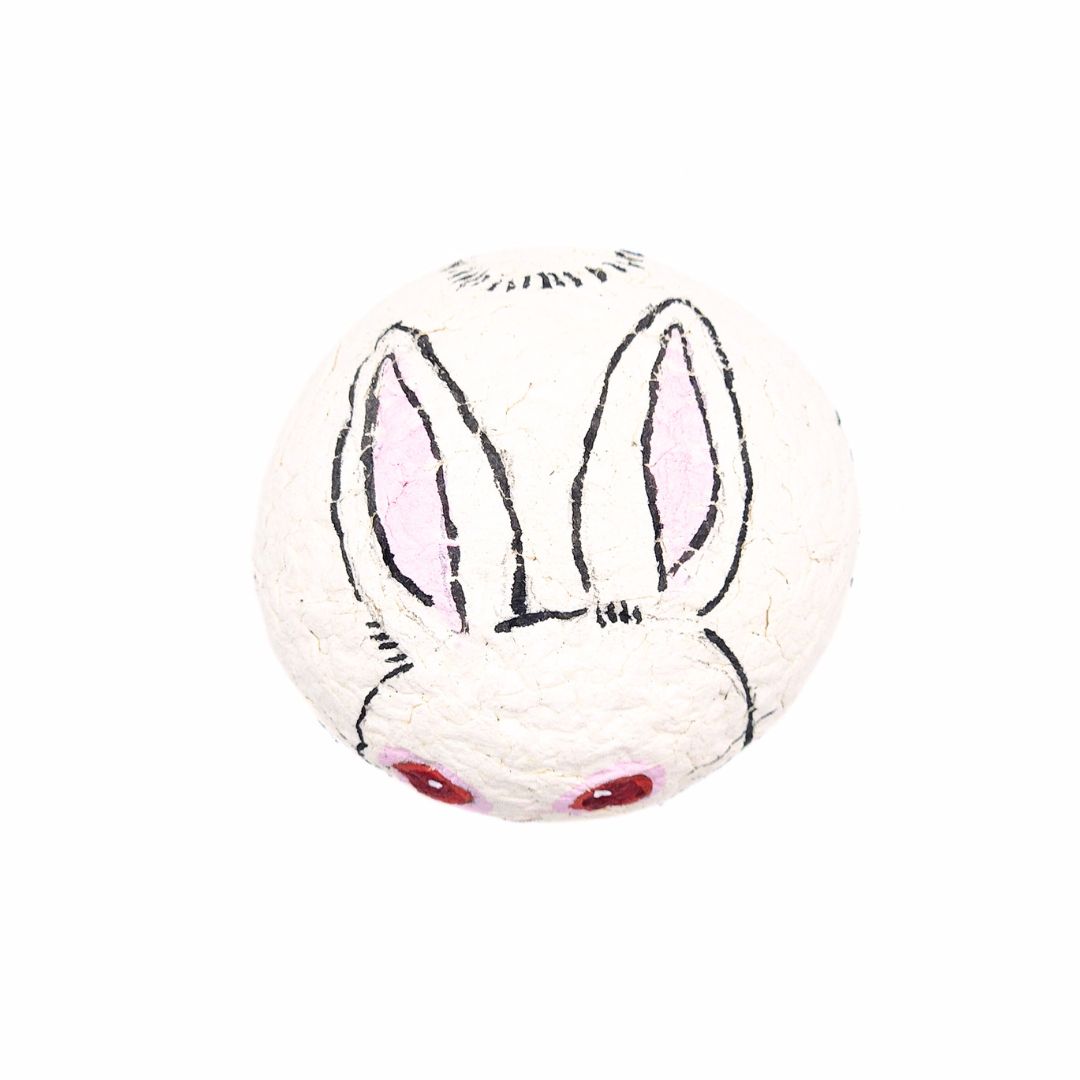 【越前和紙】手漉き和紙おきあがりこぼし うさぎ