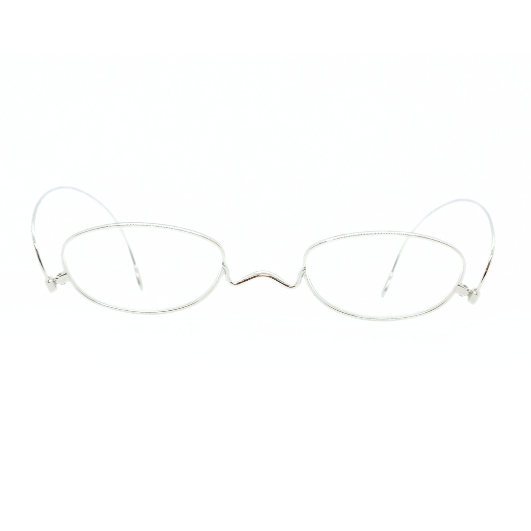 ペーパーグラス Nスタ オーバル型(シルバー) | 折りたたみ老眼鏡 | グッドデザイン賞受賞