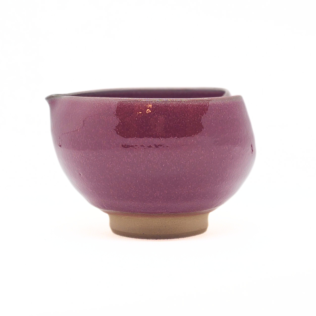 【越前焼】パープルハート ハートの抹茶椀
