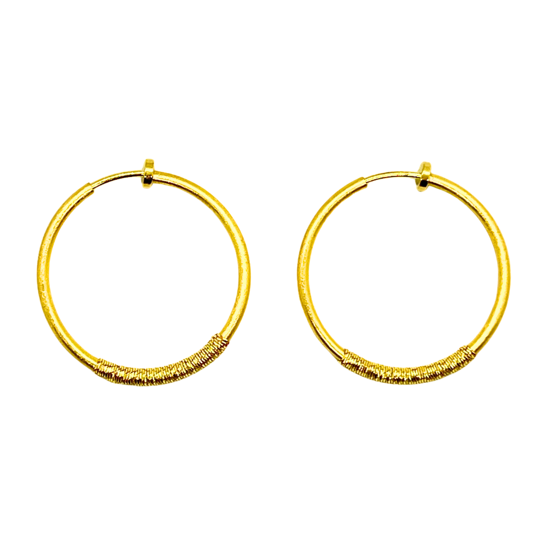 ラインフープイヤリング(永遠色)