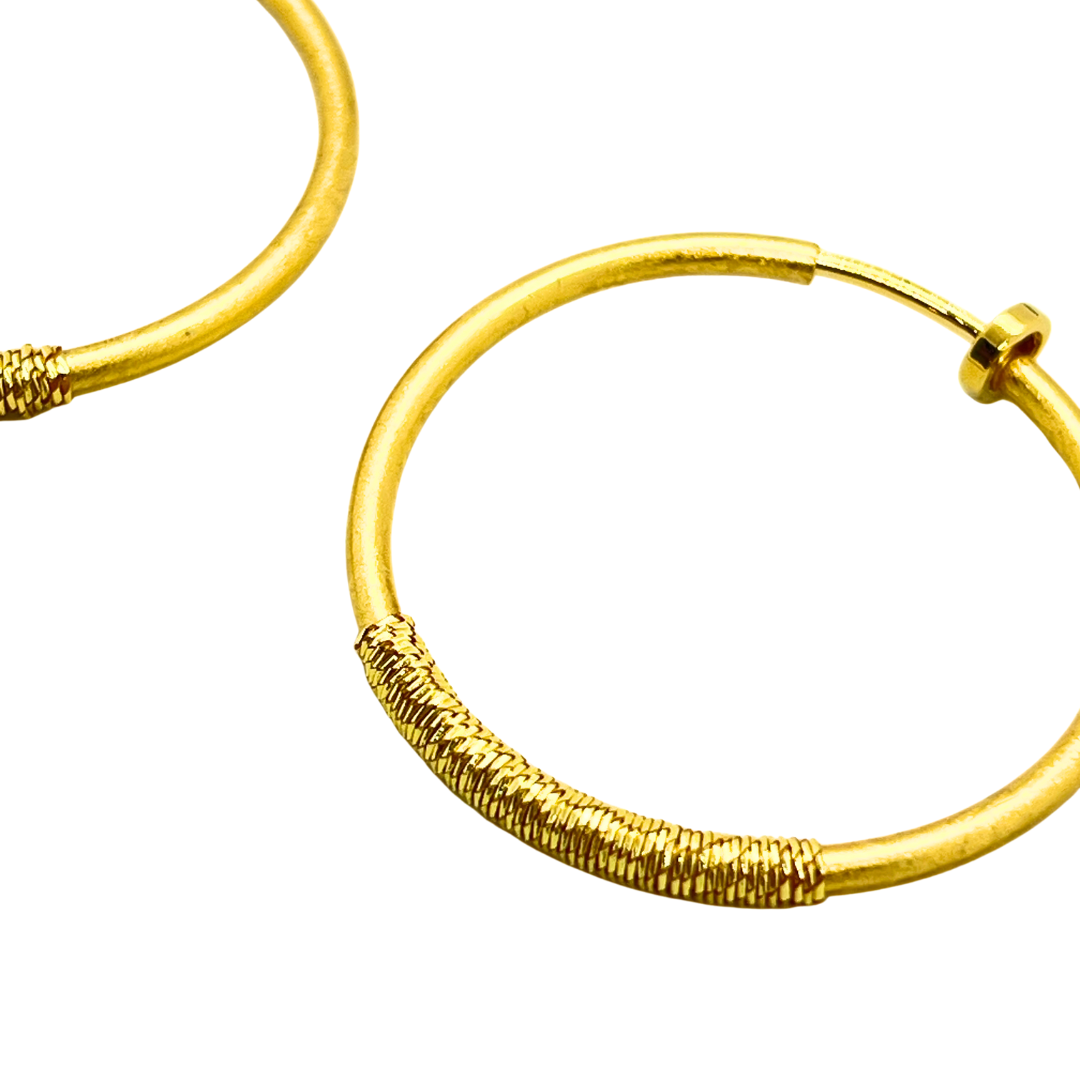 ラインフープイヤリング(永遠色)