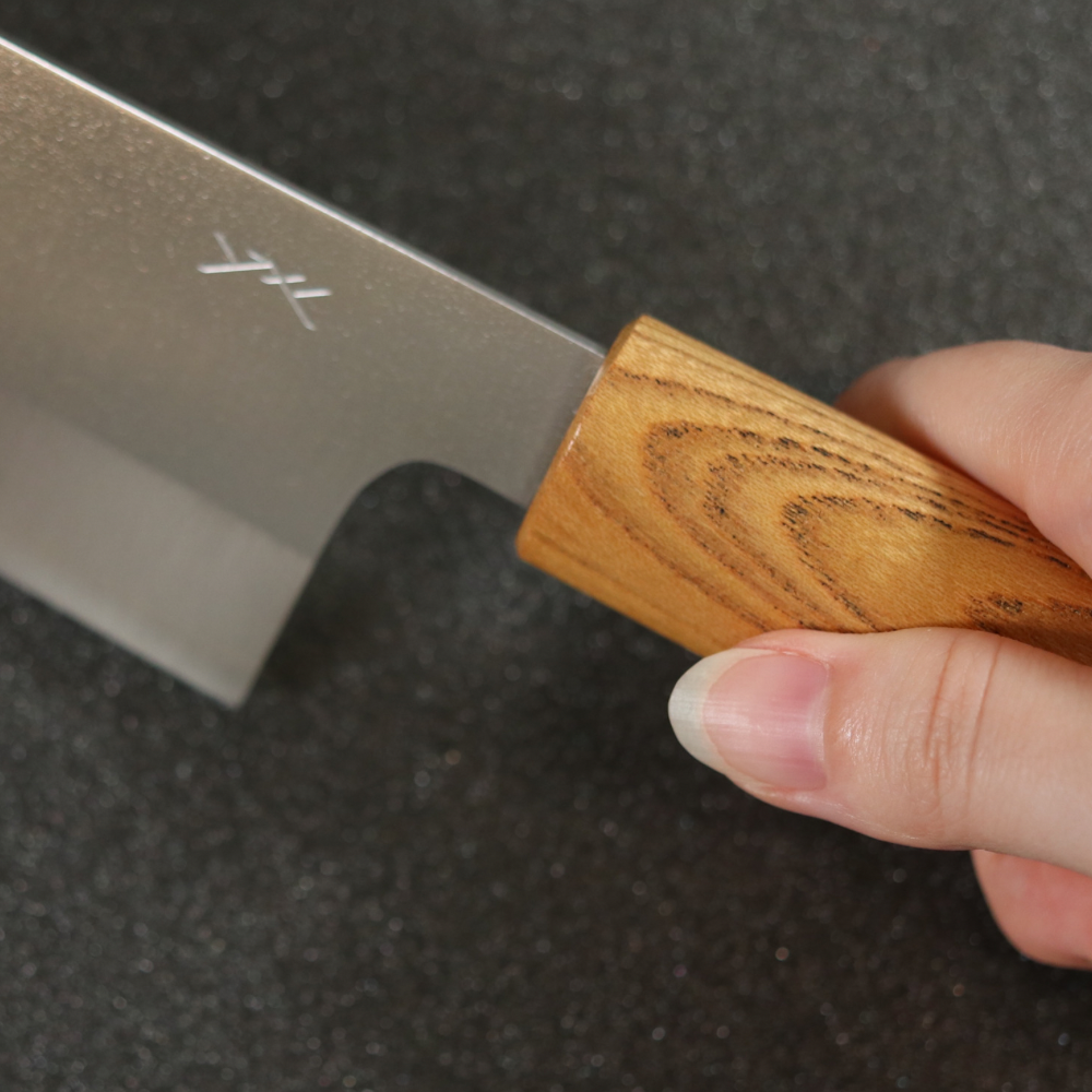 【越前打刃物】癶-HATSU- 三徳 ケヤキ拭き漆丸柄