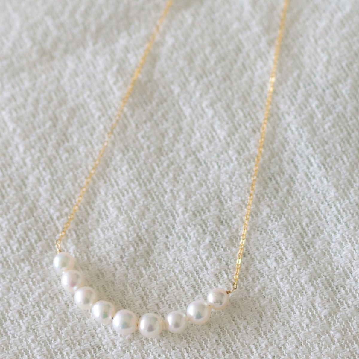 9連パールのネックレス