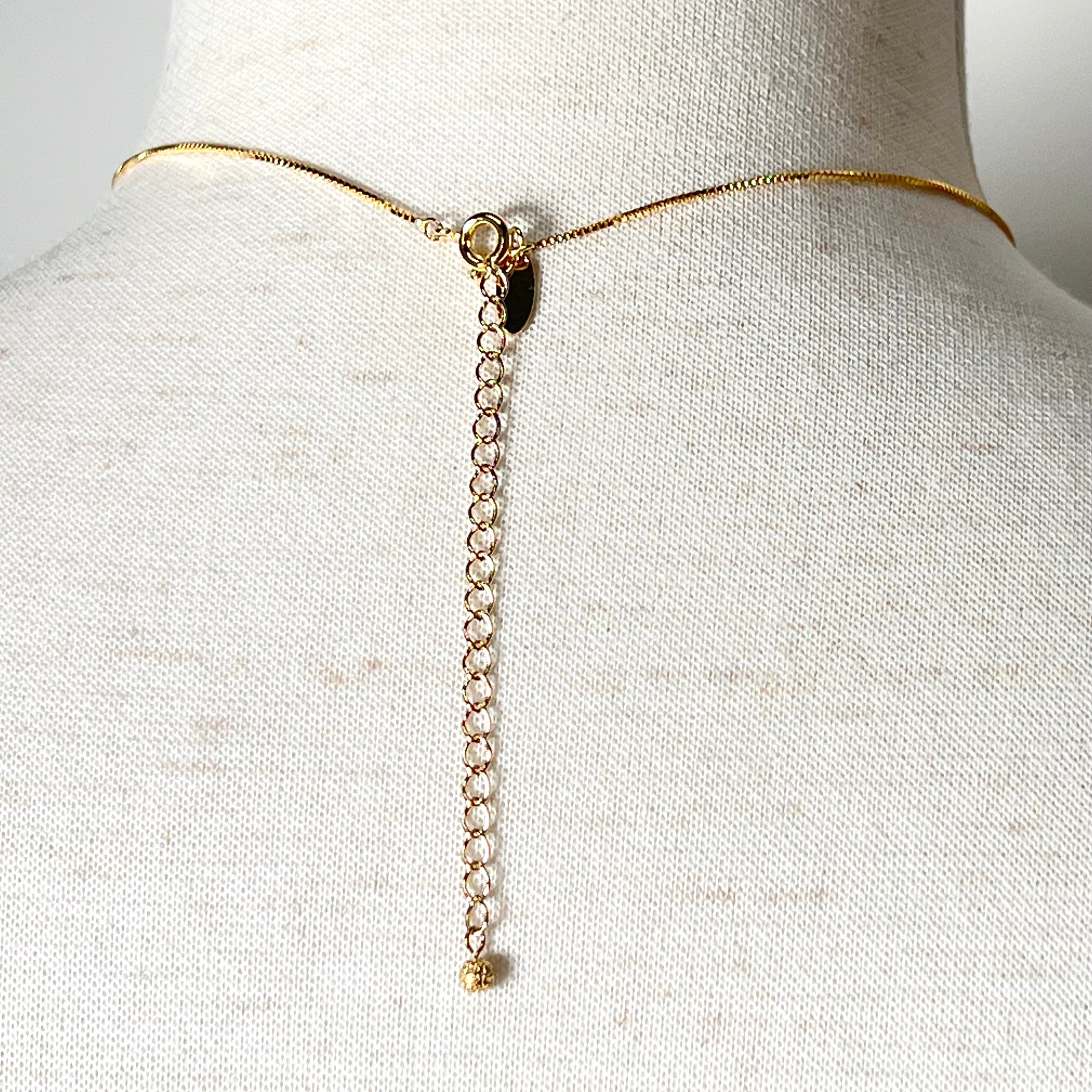 箔珠 10粒ネックレス 永遠色