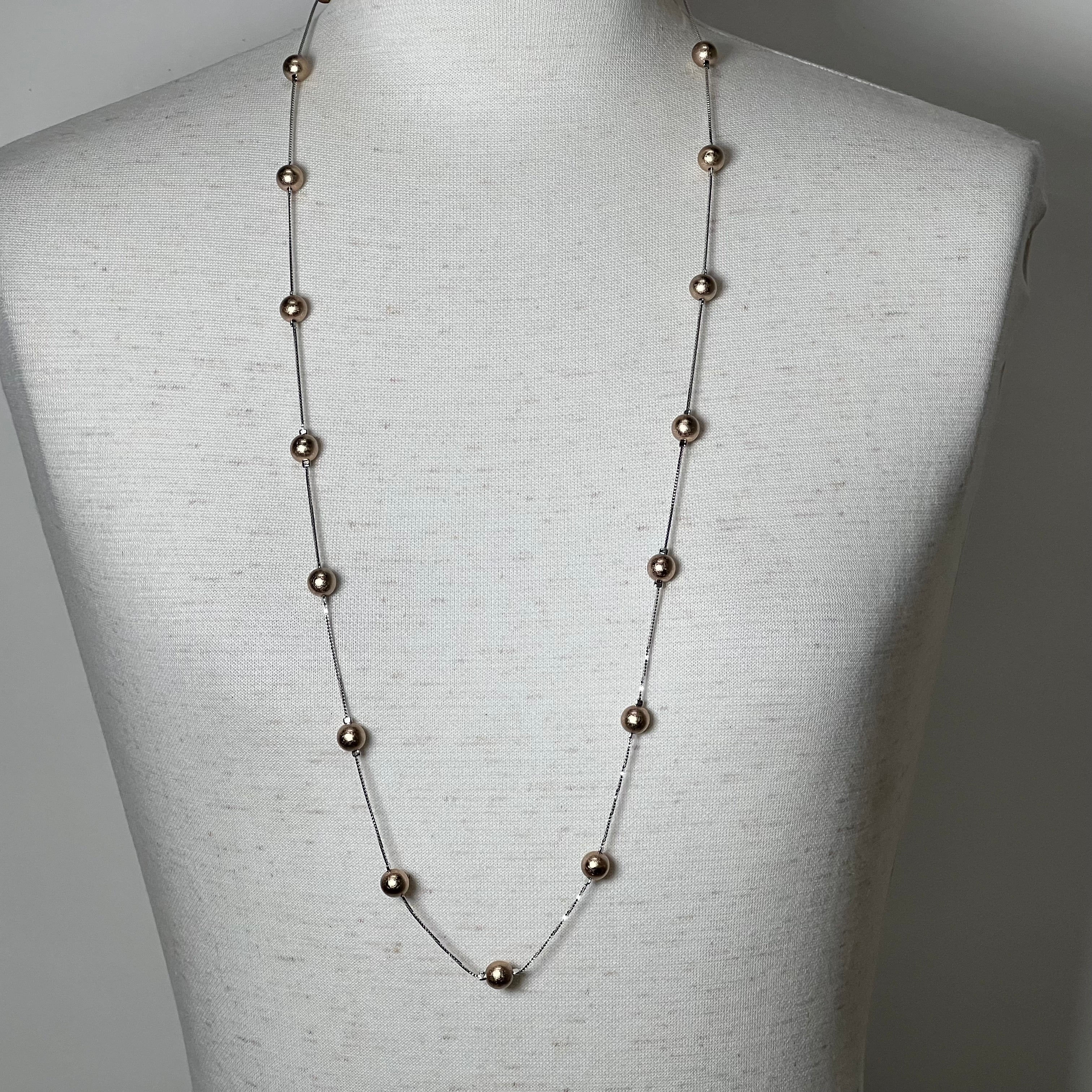 箔珠 ステーションネックレス 久遠色