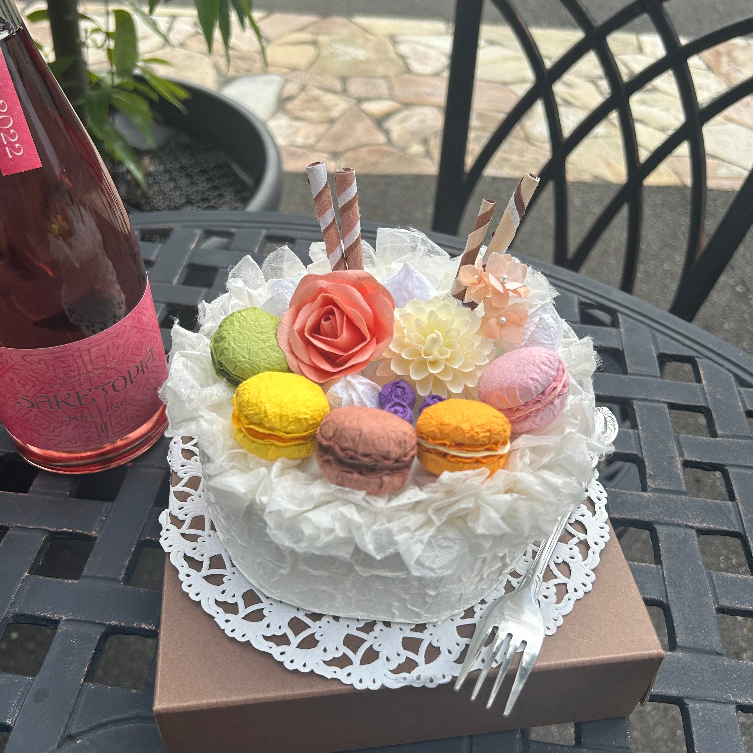 【越前和紙】マカロンケーキ