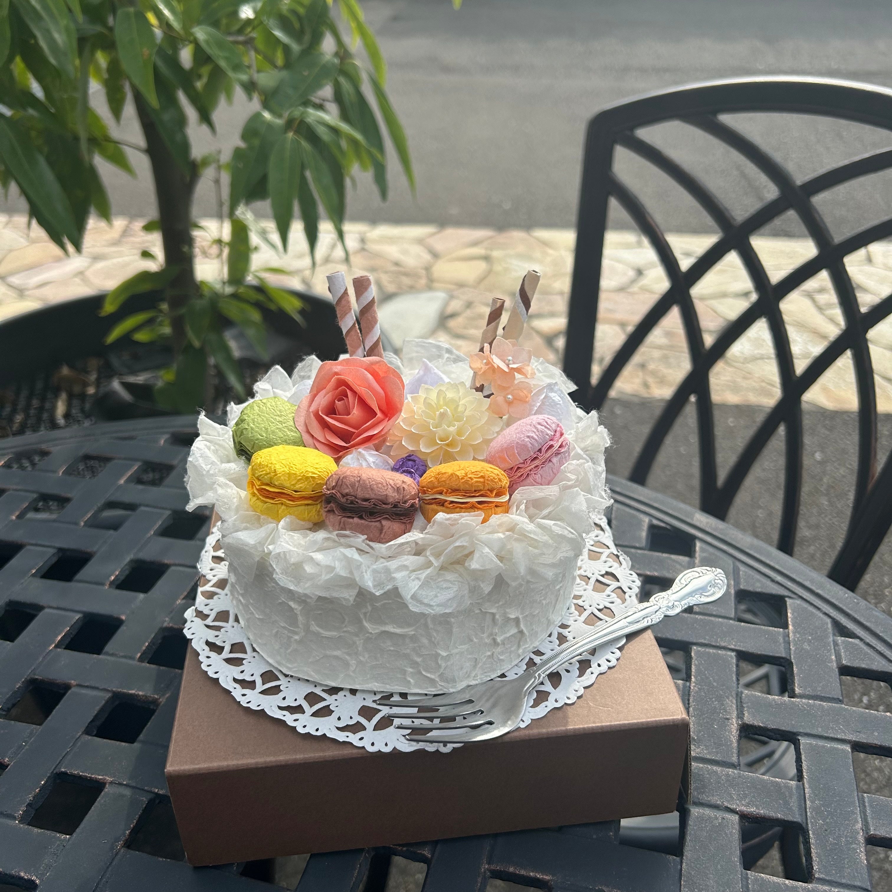 【越前和紙】マカロンケーキ