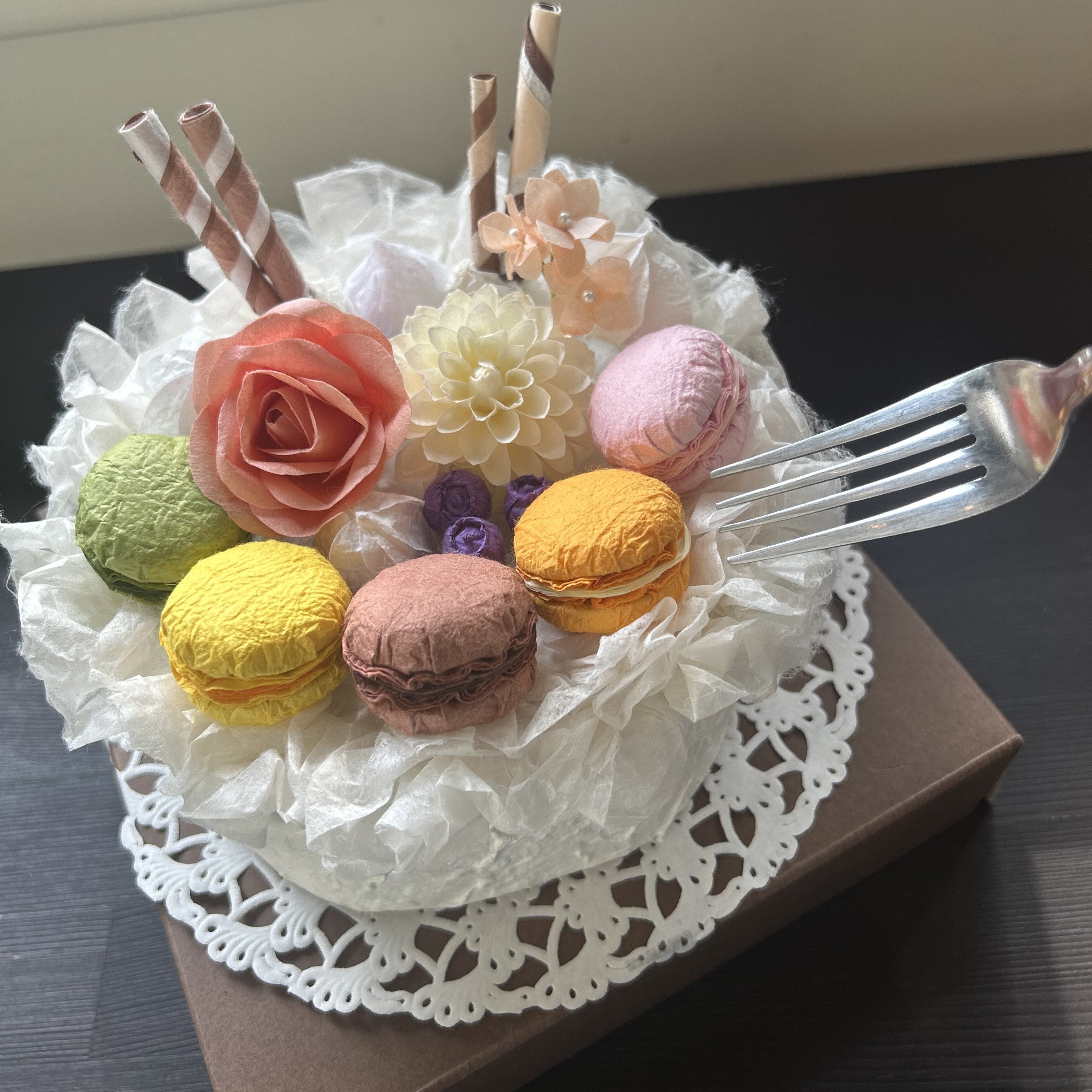 【越前和紙】マカロンケーキ