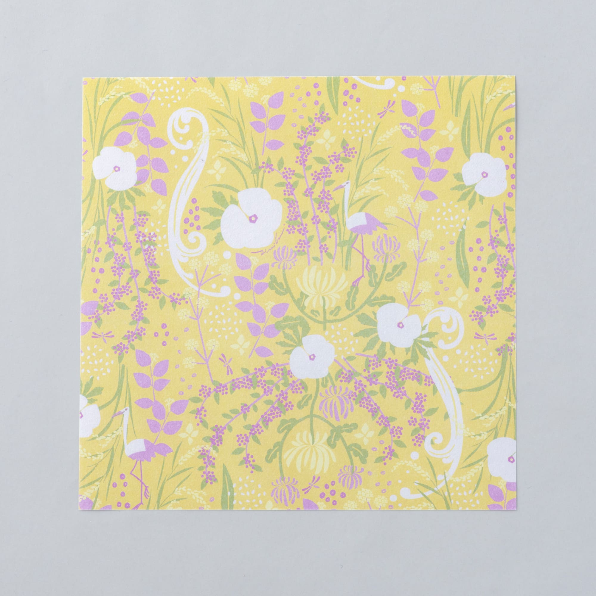 【越前和紙】折り紙 パープルハート黄