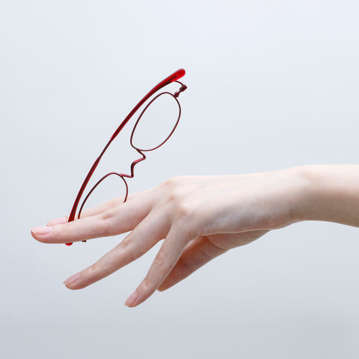 ペーパーグラス オーバル型 折りたたみ老眼鏡