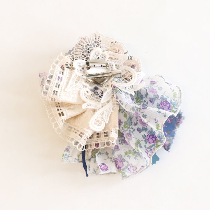 草木染めコサージュ大