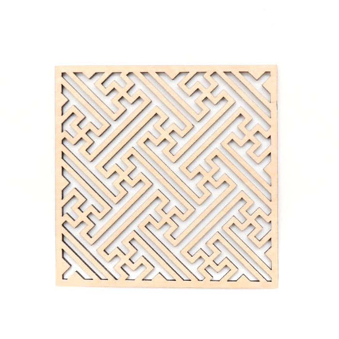 【越前箪笥】縁起柄コースター(沙綾形)