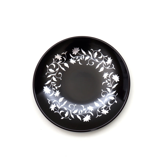 【アールデコ】小皿 (黒)