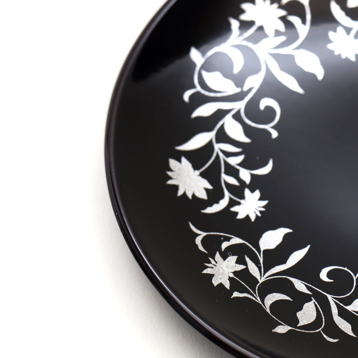 【アールデコ】小皿 (黒)