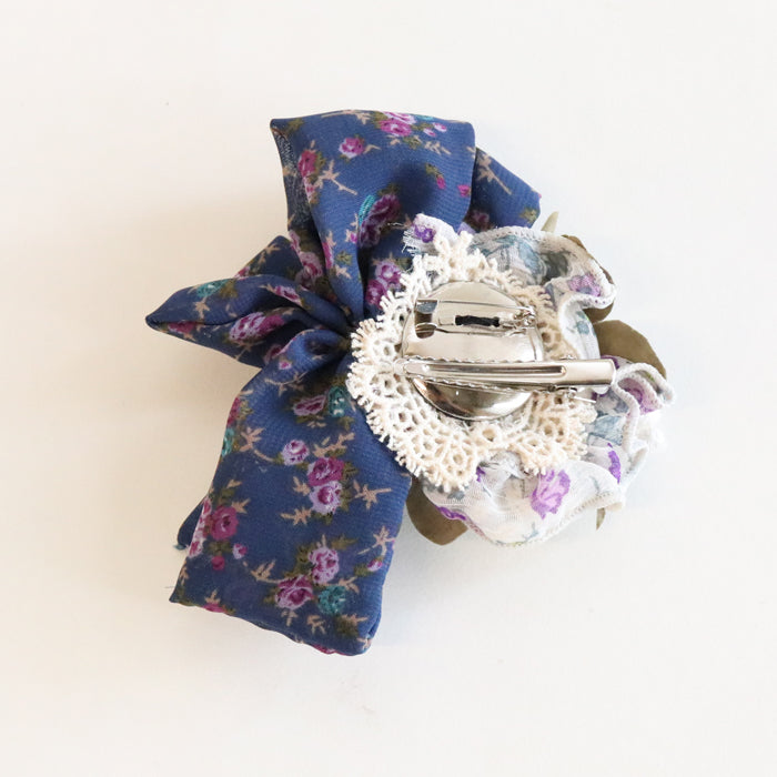 草木染めコサージュ小