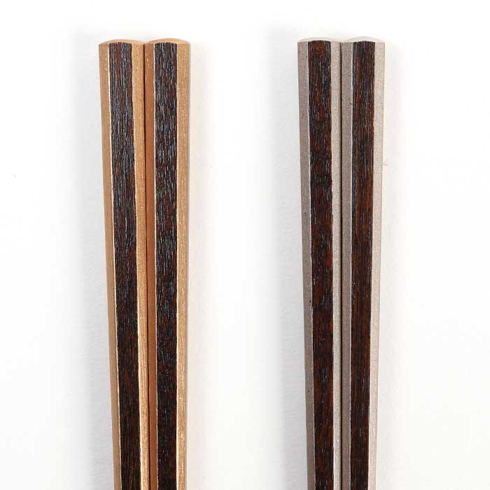 亀甲箸 光線 銀