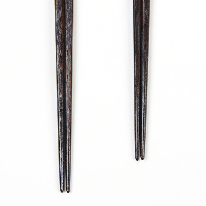 一文字箸 市松 銀