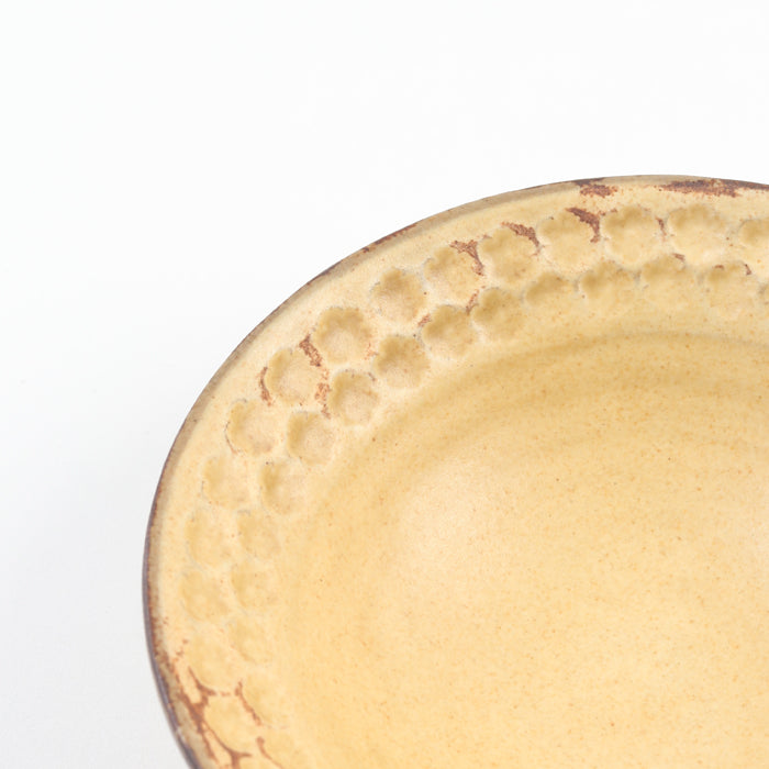 【越前焼】印花小鉢 青