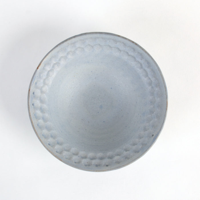 【越前焼】印花小鉢 青