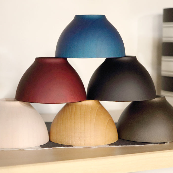 【名入れ可能】木彩椀/ビターカラーズ 濡羽(黒)