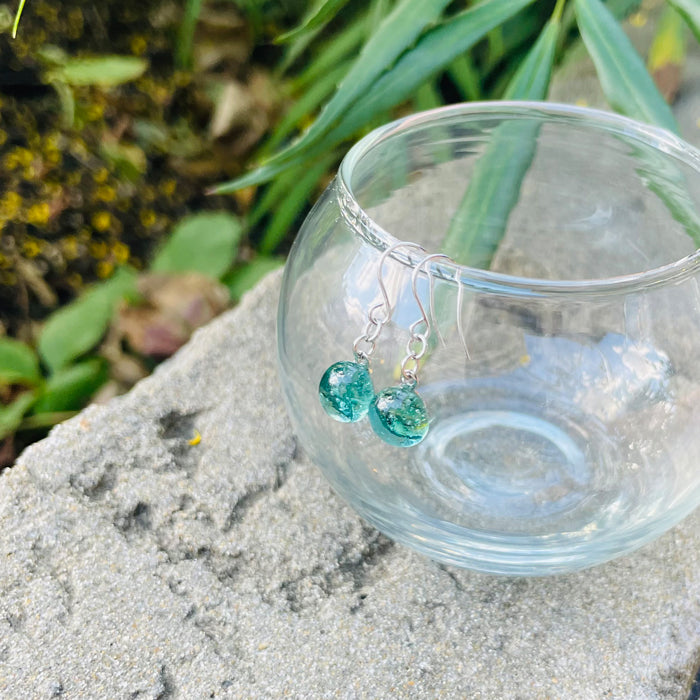 OBAMA blue ピアス 緑