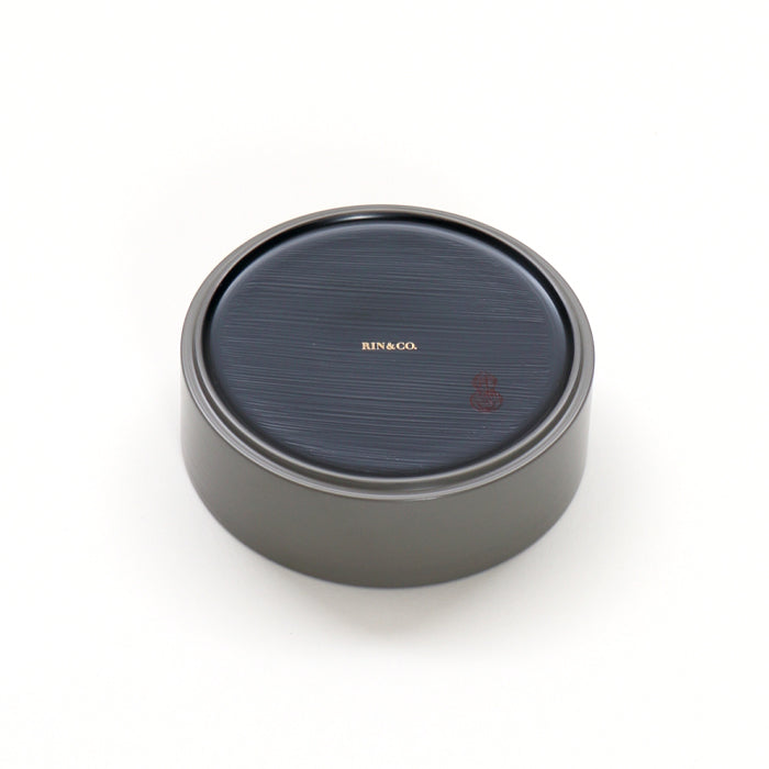 【越前漆器】 刷毛目 トレー丸S 群青