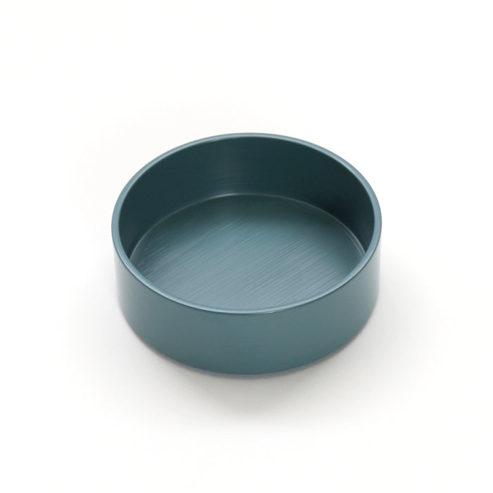 【越前漆器】 刷毛目 トレー丸S 群青