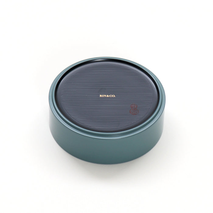 【越前漆器】 刷毛目 トレー丸S 群青