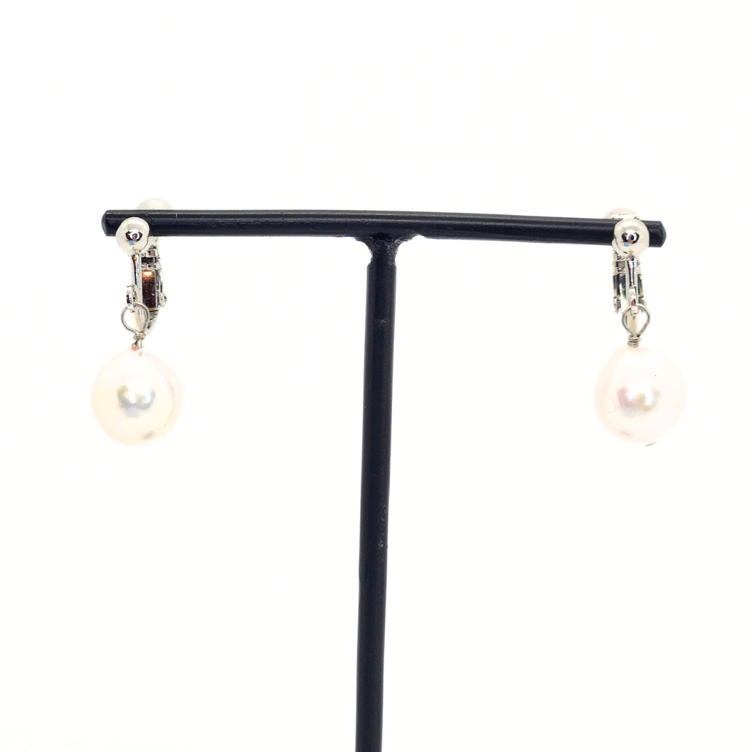 10mmパール シルバーイヤリング