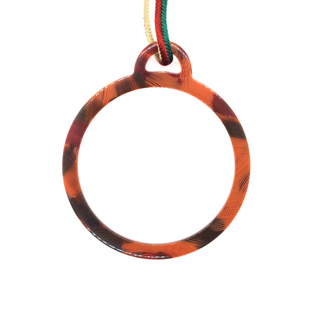 おでかけルーペ　菊×生成り