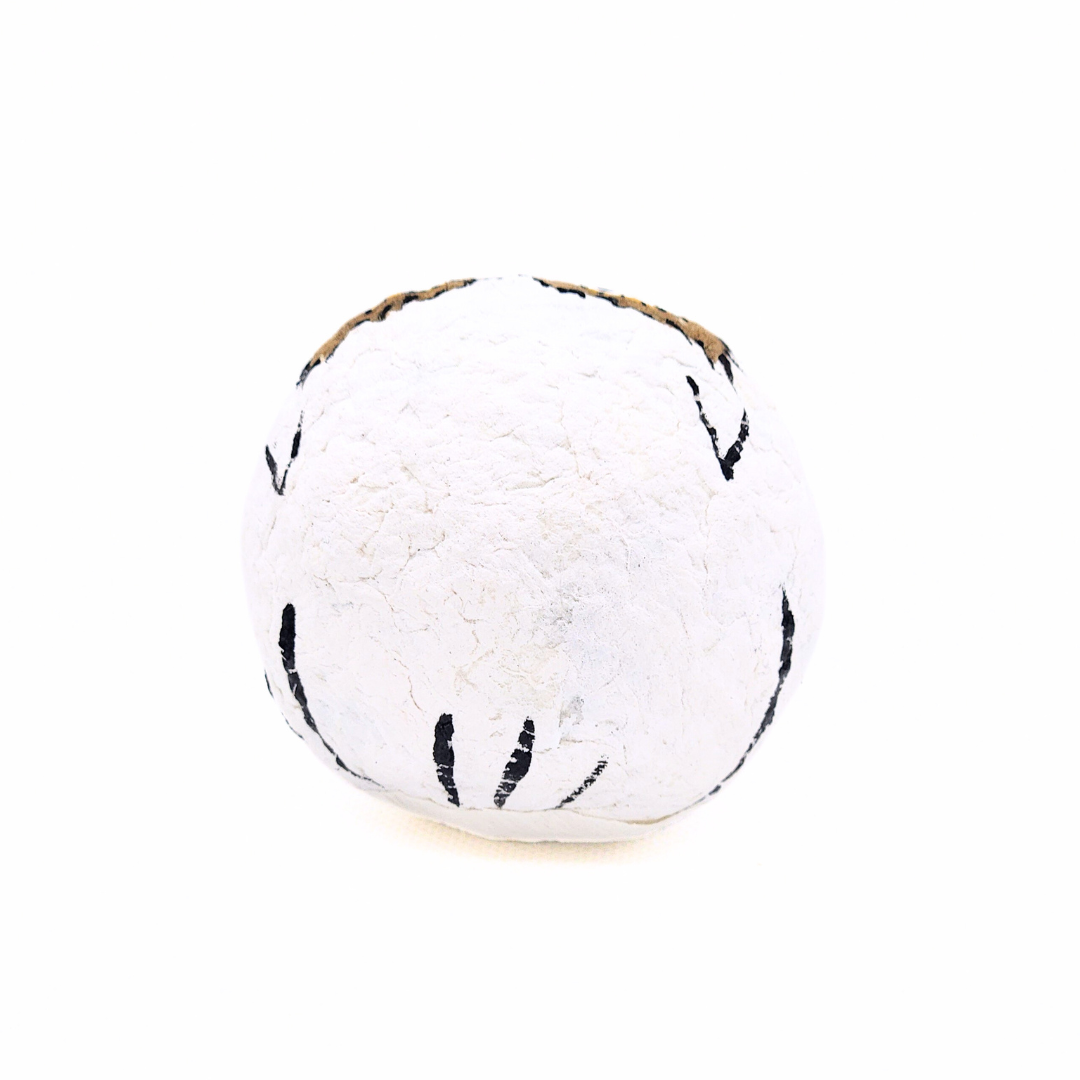 【越前和紙】手漉き和紙おきあがりこぼし　フクロウ-白-