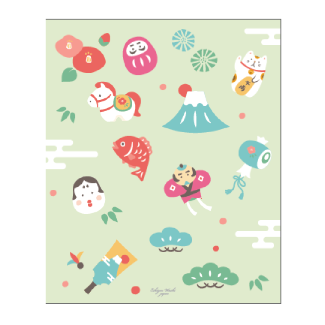 【越前和紙】干支懐紙　お正月