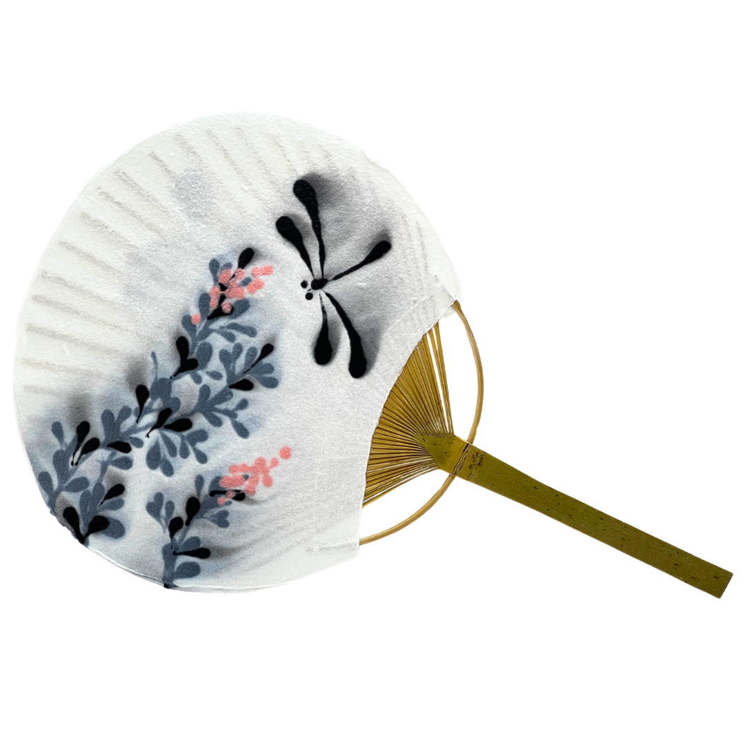 【越前和紙】うちわ大　トンボ2