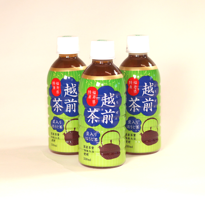 豆入りほうじ茶 越前茶 330ml