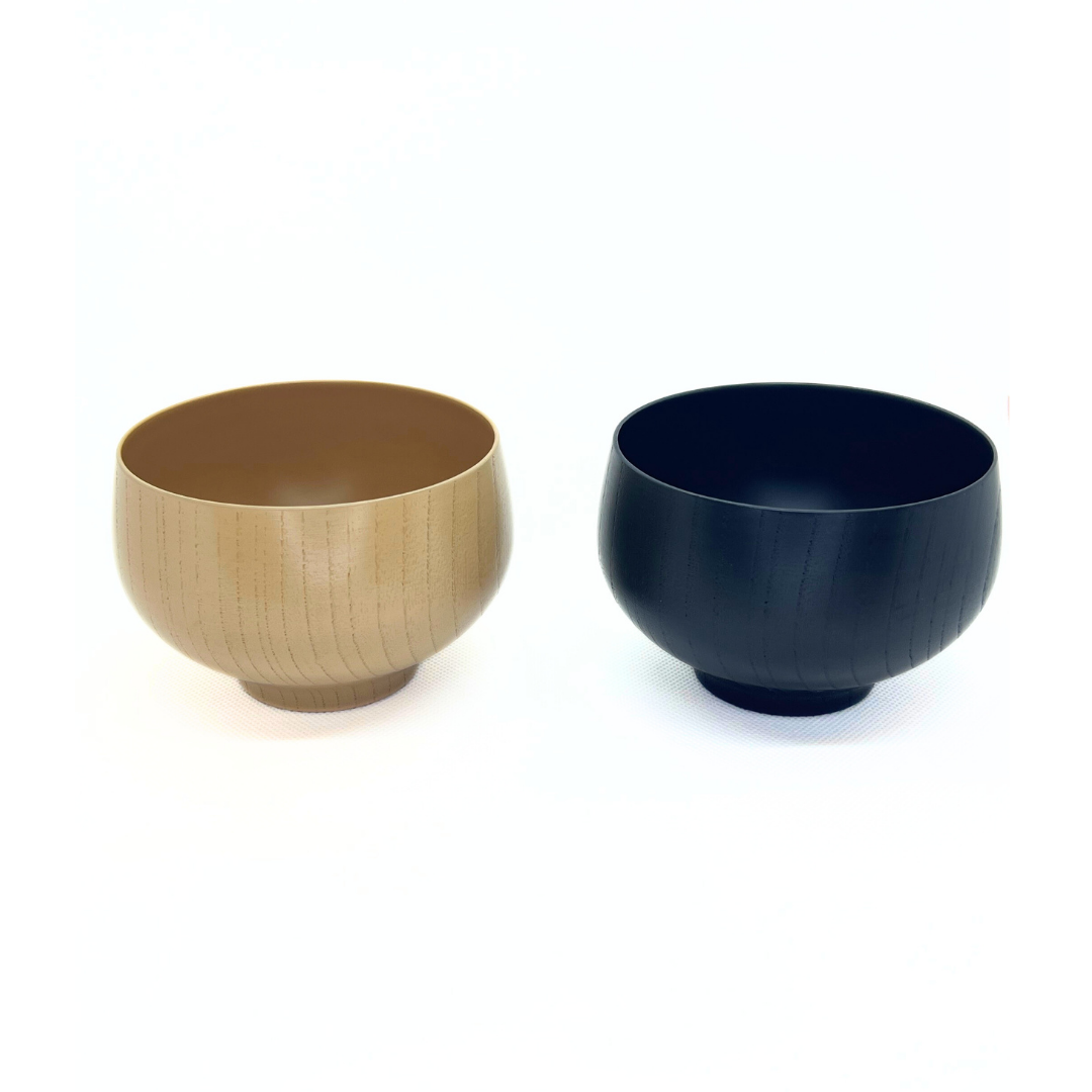 【越前漆器】くるむ 組椀(中)　白