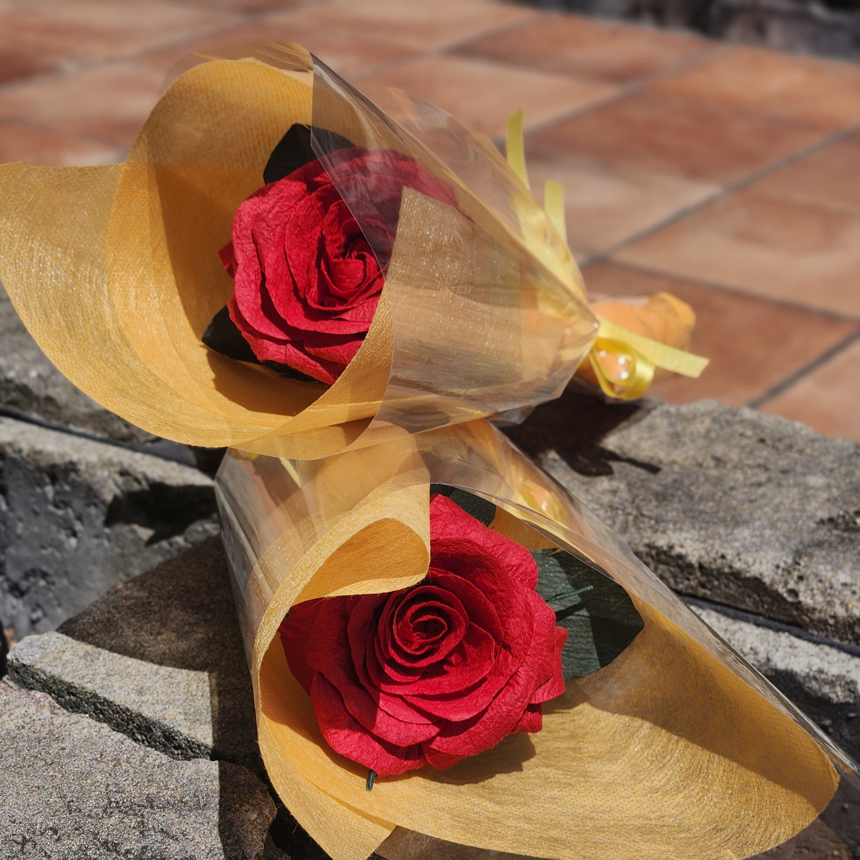 【越前和紙】季節の花 薔薇