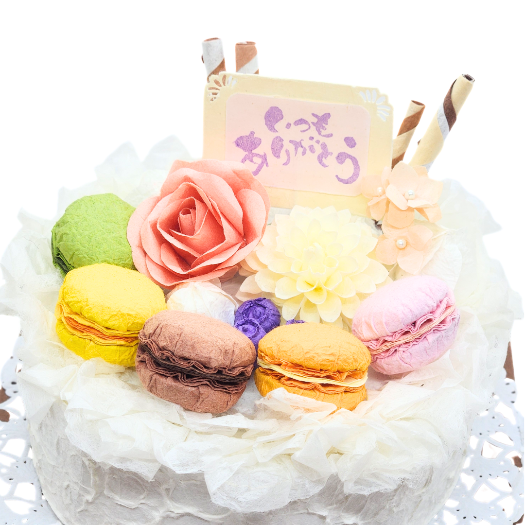 【越前和紙】マカロンケーキ