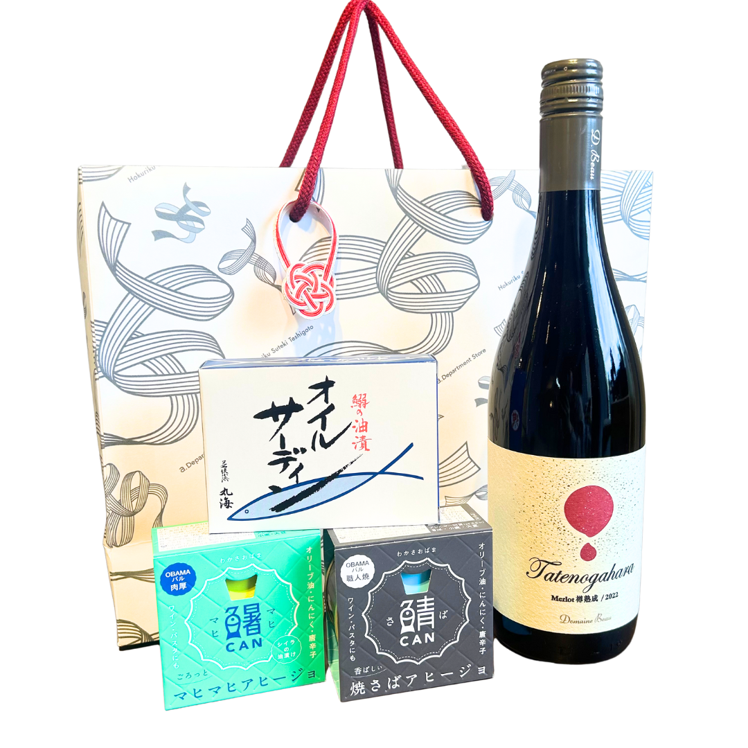 父の日の贈り物（富山ワインと福井おつまみ）