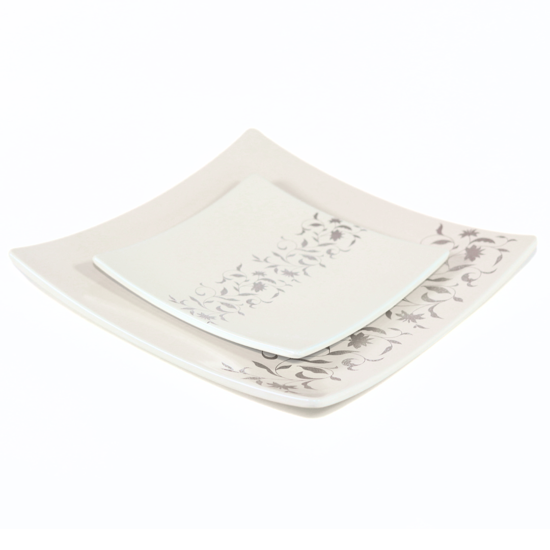 アールデコ　スクウェアディッシュオフホワイト　Mサイズ