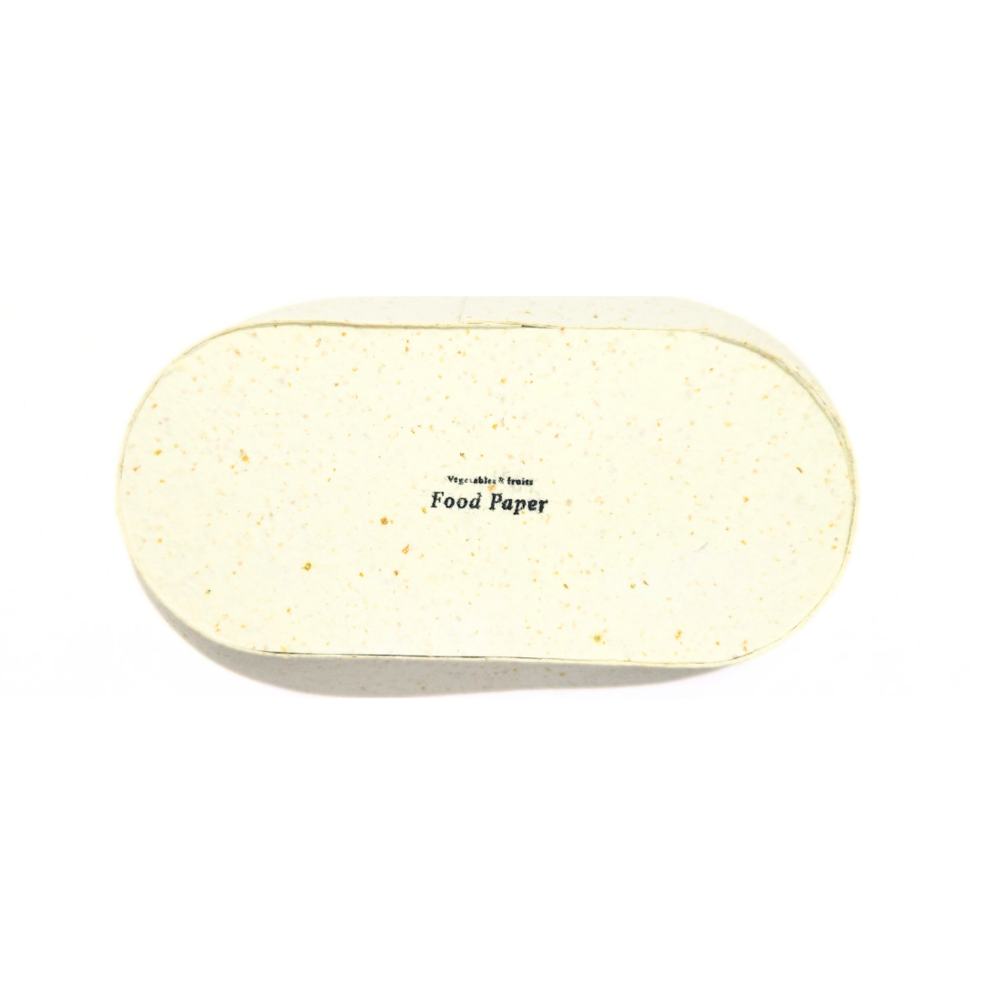 Food Paper -野菜や果物からできた楕円トレイ-　みかん