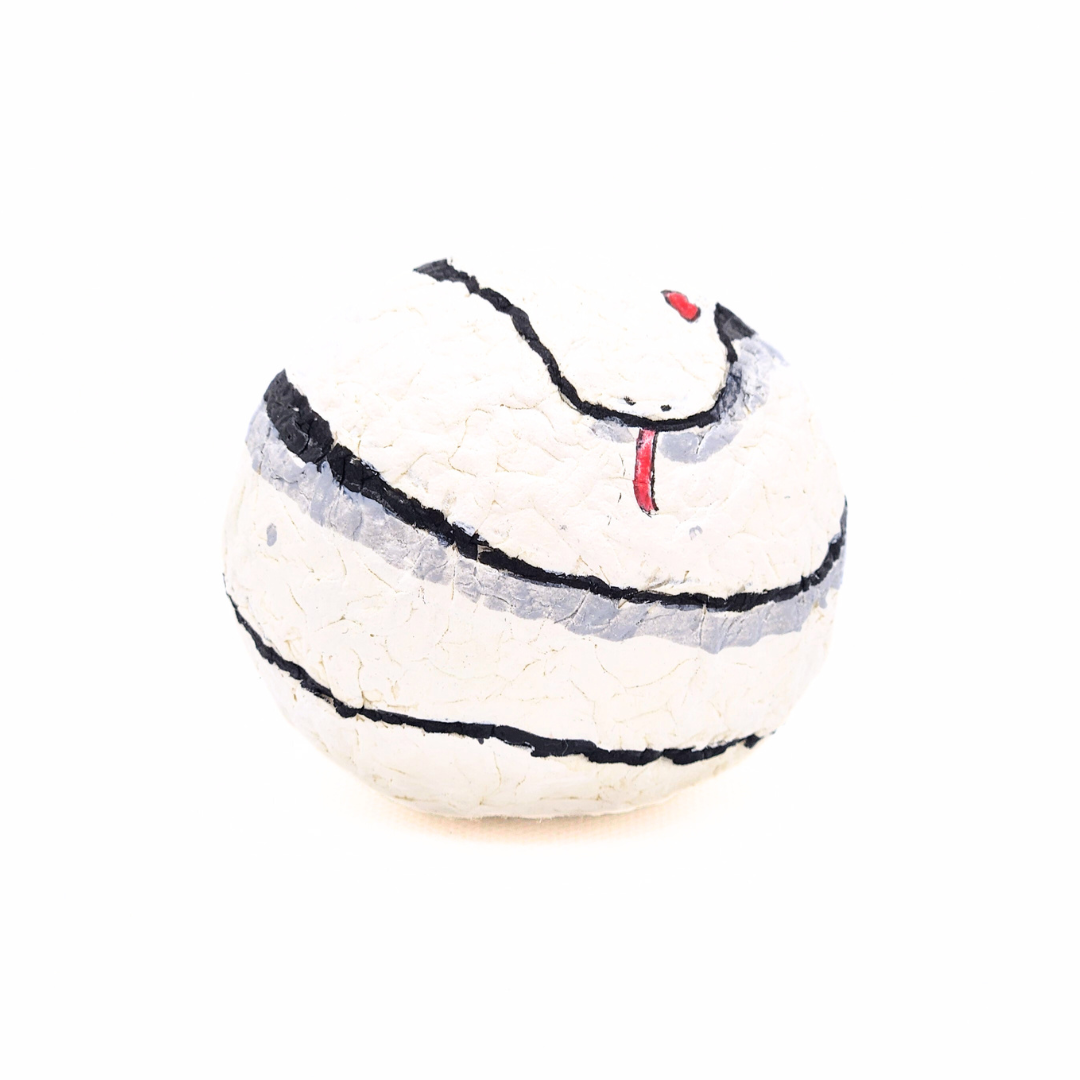 【越前和紙】手漉き和紙おきあがりこぼし　巳-白-