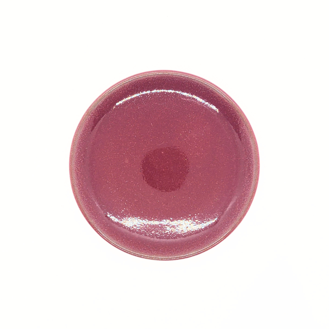 【越前焼】月の満ち欠け豆皿 7種セット(パープルハート)