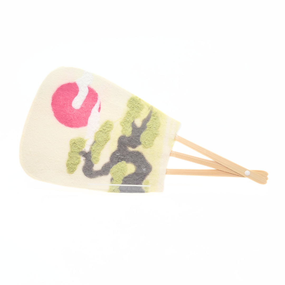 【越前和紙】うちわ小　松