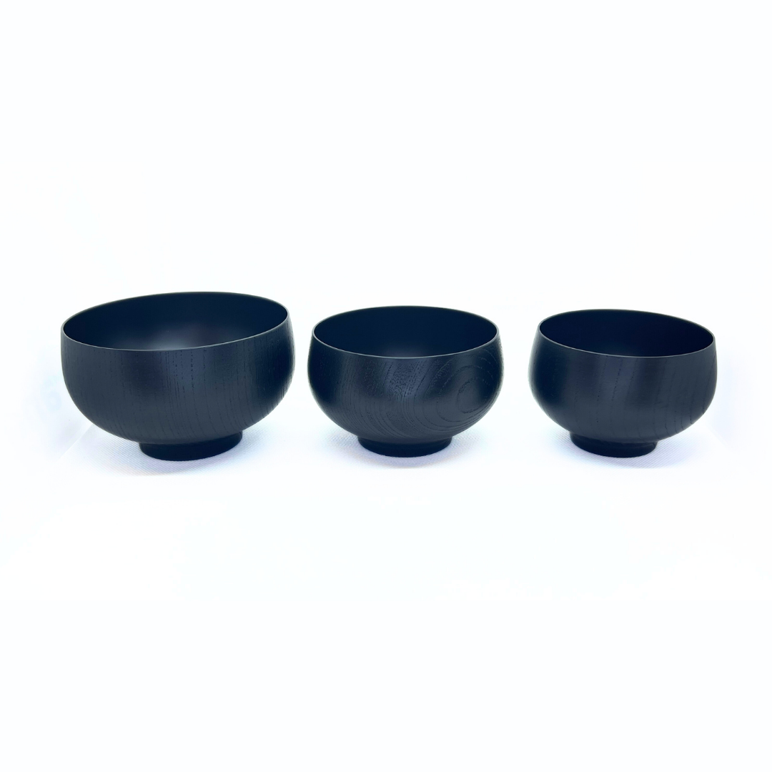 【越前漆器】くるむ 組椀(中)　紺