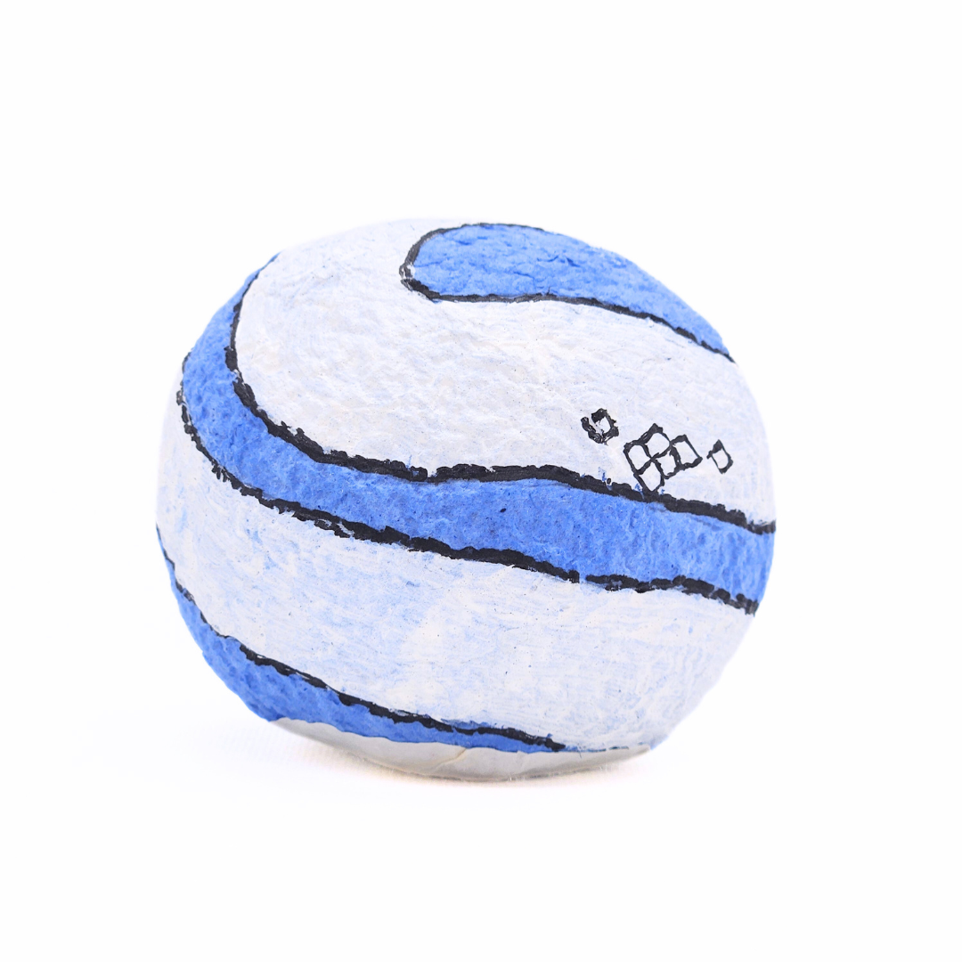 【越前和紙】手漉き和紙おきあがりこぼし　巳-青-