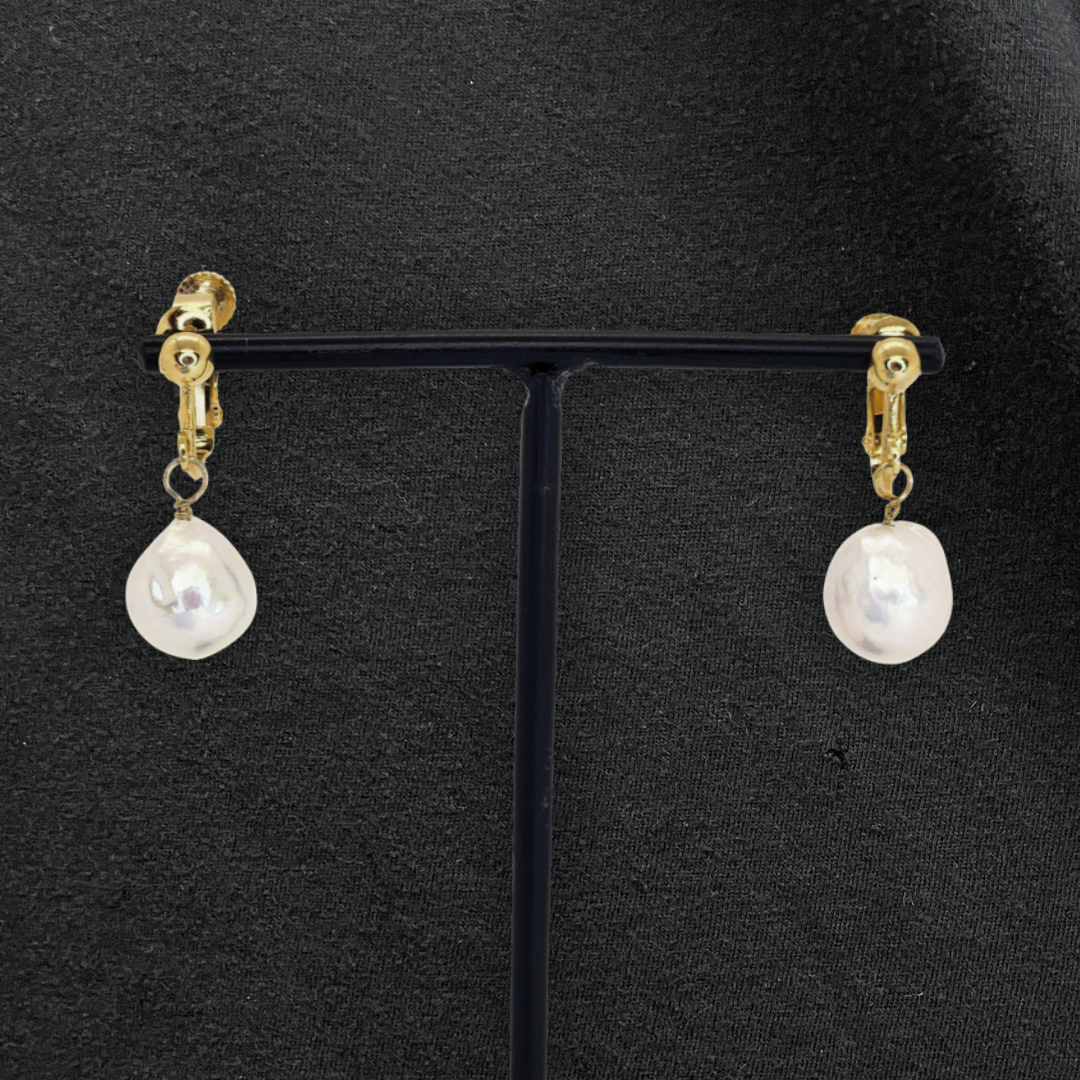 10mmパール ゴールドイヤリング