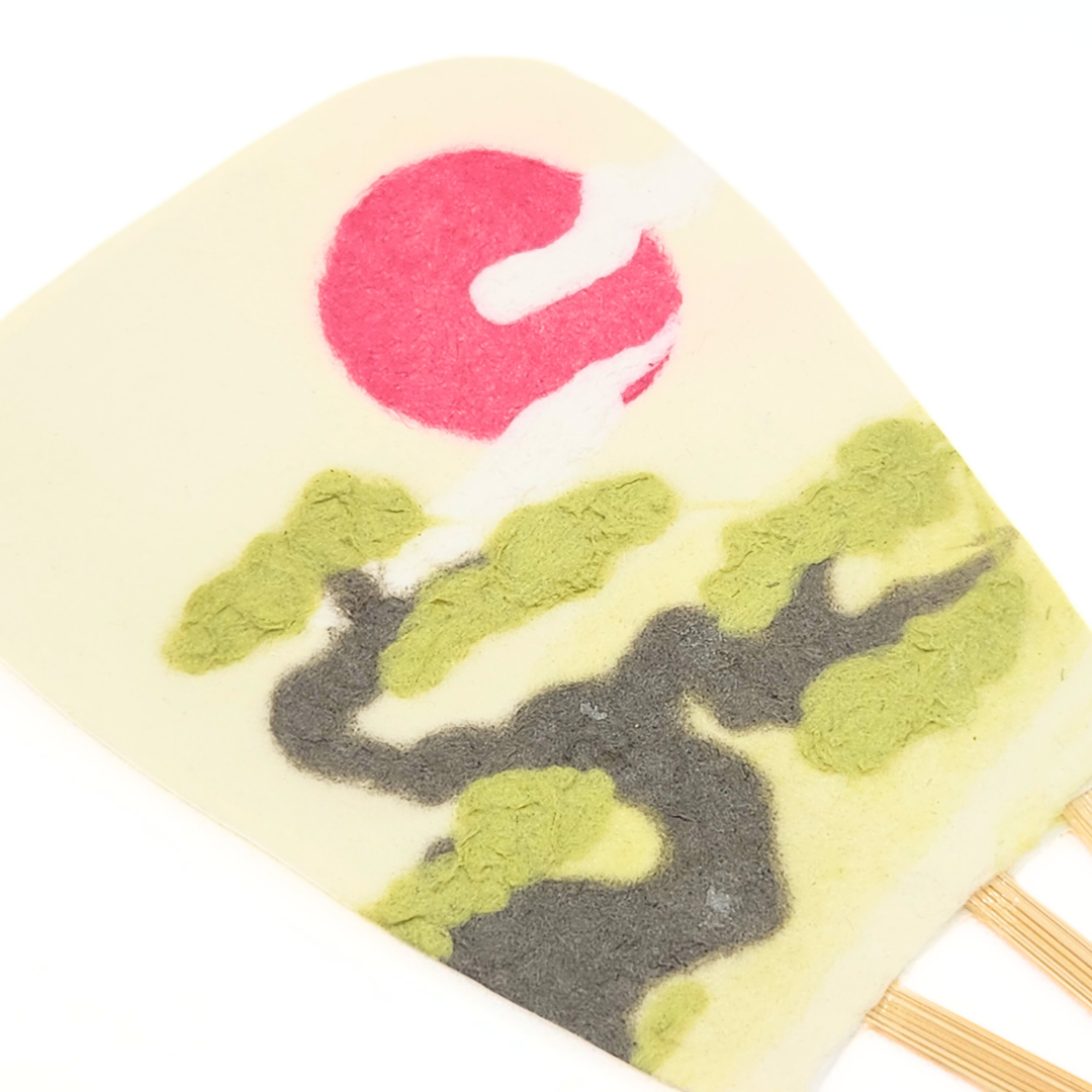 【越前和紙】うちわ小　松