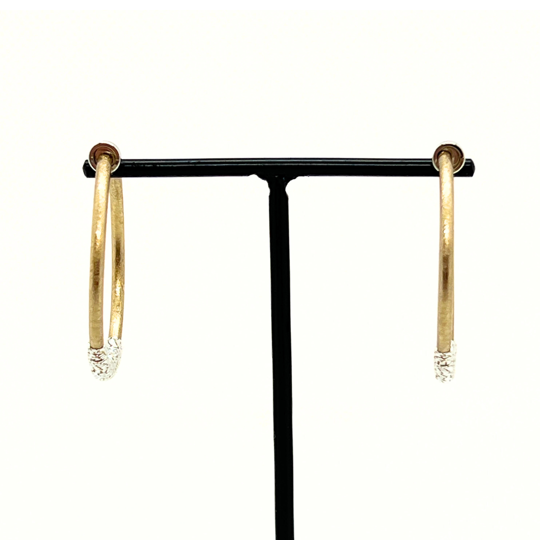 ラインフープイヤリング（久遠色）